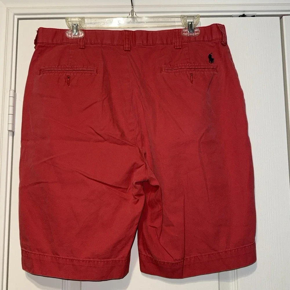 Vintage Polo Ralph Lauren Shorts Mens Size 34 Red Chino Y2K Style